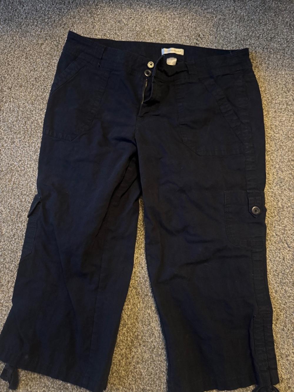 Christopher & Banks Navy Cargo Capris